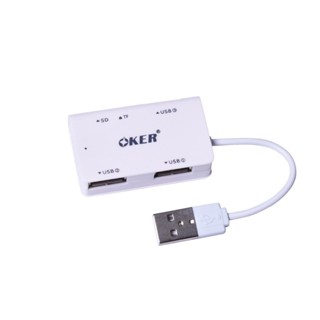 3 Port USB HUB v2.0 + Card Reader OKER 1505