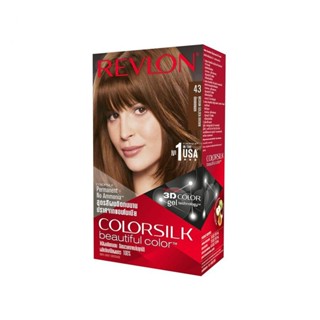 Revlon เรฟลอน คัลเลอร์ซิลค์ แฮร์คัลเลอร์ No.43 น้ำตาลทองกลาง