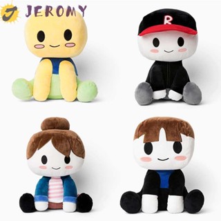 Jeromy Blox Buddies หมอนตุ๊กตานุ่ม ผ้าฝ้าย รูปการ์ตูนอนิเมะ หมวกสีดํา ของเล่นสะสม สําหรับตกแต่งบ้าน