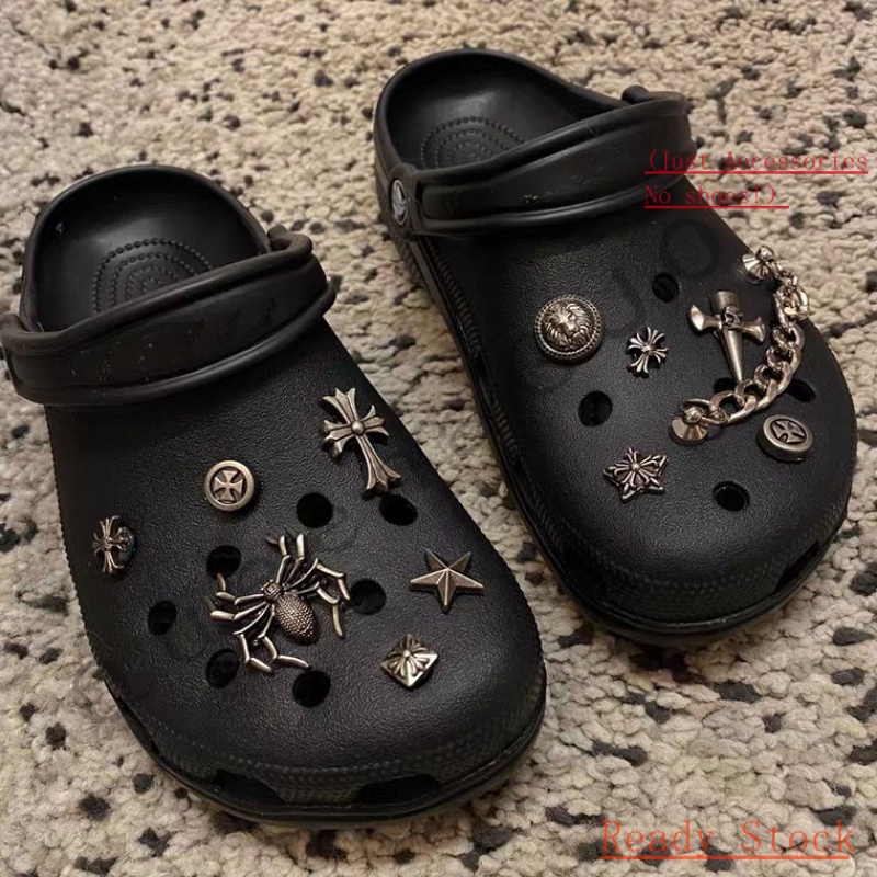 CROCS Jibbitz set（ไม่รวมรองเท้า） หมุดติดรองเท้า Crocs ลายดอกไม้ ไฮเอนด์ สุดเท่ แบบสร้างสรรค์ อุปกรณ์เสริม สําหรับตกแต่งรองเท้า DIY