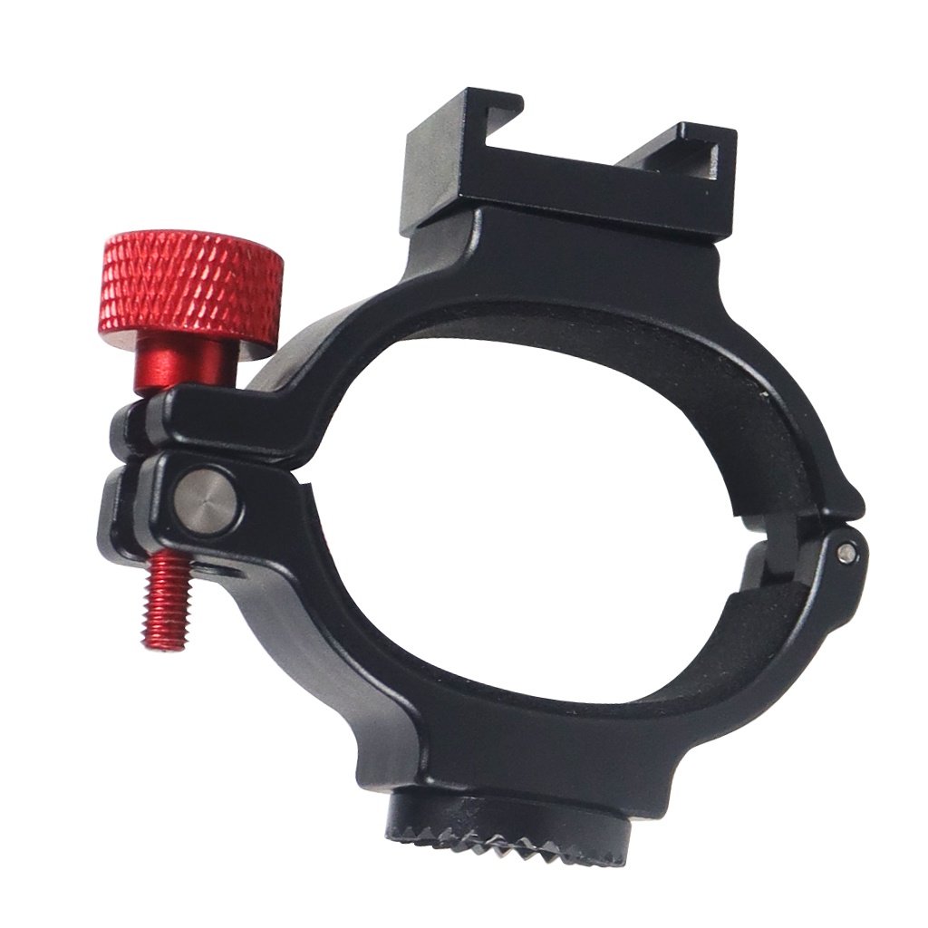Xt-xinte มือถือ Gimbal Stabilizer แหวน Clamp Mount W/รองเท้าเย็นสําหรับ DJI OSMO มือถือ OM5 OM6 Osmo7 ไมโครโฟน LED Light Monitor สําหรับ Facebook สดหรือยิง
