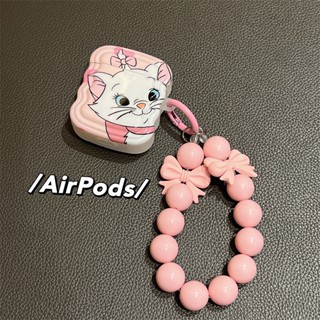 เคสหูฟังบลูทูธ ลายการ์ตูนแมวแมรี่น่ารัก สําหรับ AirPods Pro Pro2 Generation Apple 1 2 3