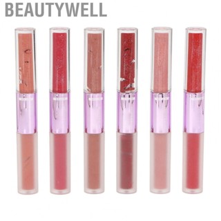 Beautywell Double Head    Lipstick Set 6PCS Perfect Gift No Fading  for Daily or Party Makeup