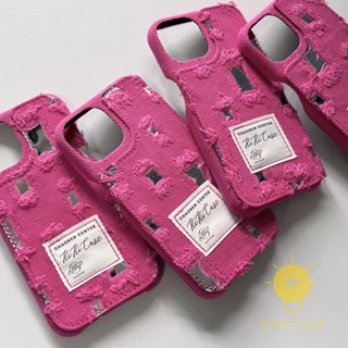 For เคสไอโฟน 14 Pro Max [Ripped Jeans Relax Pink] เคส Phone Case For iPhone 14 Pro Max Plus 13 12 11 For เคสไอโฟน11 Ins Korean Style Retro Classic Couple Shockproof Protective TPU Cover Shell