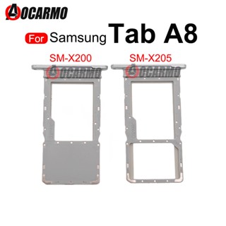 อะไหล่ถาดซิมการ์ด MicroSD แบบเปลี่ยน สําหรับ Samsung Galaxy Tab A8 SM-X205 X200 10.5 นิ้ว 1 ชิ้น