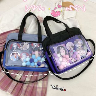 Ita Bag กระเป๋าสะพายไหล่ กระเป๋าถือ แบบใส ลายการ์ตูนอนิเมะ Lolita เข้ากับทุกชุด สไตล์ญี่ปุ่น สําหรับสตรี