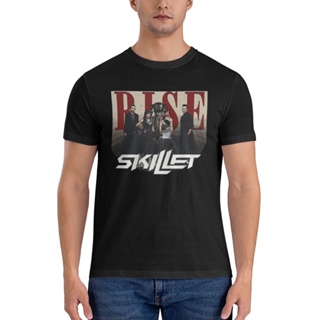 เสื้อยืดลําลอง แขนสั้น พิมพ์ลายวง Skillet ลดราคาครั้งใหญ่