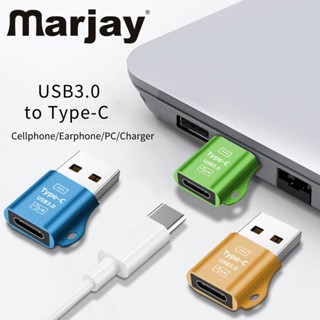 Marjay อะแดปเตอร์แปลงสายชาร์จโทรศัพท์มือถือ USB 3.0 เป็น TypeC OTG