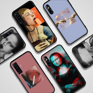 เคสโทรศัพท์มือถือแบบนิ่ม TPU ลาย Mona Lisa ตลก สําหรับ VIVO Y32 Y21 Y33S Y21S Y21T Y21E Y02S Y35 Y22S Y22 4G Y51 2020 Y31