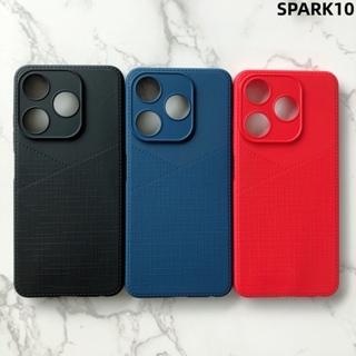 เคสโทรศัพท์มือถือ ผ้าไฮบริด ขอบนิ่ม สําหรับ Tecno Spark 10 10C