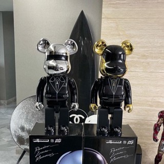 Bearbrick บล็อคตัวต่อ รูปหมี Kubrick BAPE Levis Bear King 1,000% สําหรับตกแต่งห้องนั่งเล่น