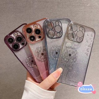 เคสโทรศัพท์มือถือ แบบนิ่ม ลายดอกแดนดิไลออน ประดับกลิตเตอร์ แวววาว สําหรับ Huawei Nova 10 9 8 Pro Mate 50 40 30 Pro