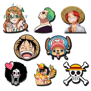 Earlfamily สติกเกอร์ไวนิล ลายการ์ตูน One PIECE Peeker กันน้ํา สําหรับติดตกแต่งรถยนต์ รถจักรยานยนต์ 13 ซม.