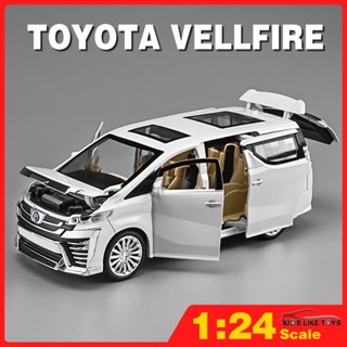 Klt โมเดลรถยนต์ 1/24 Diecast Modellista Toyota Alphard Vellfire ของเล่นสําหรับเด็ก