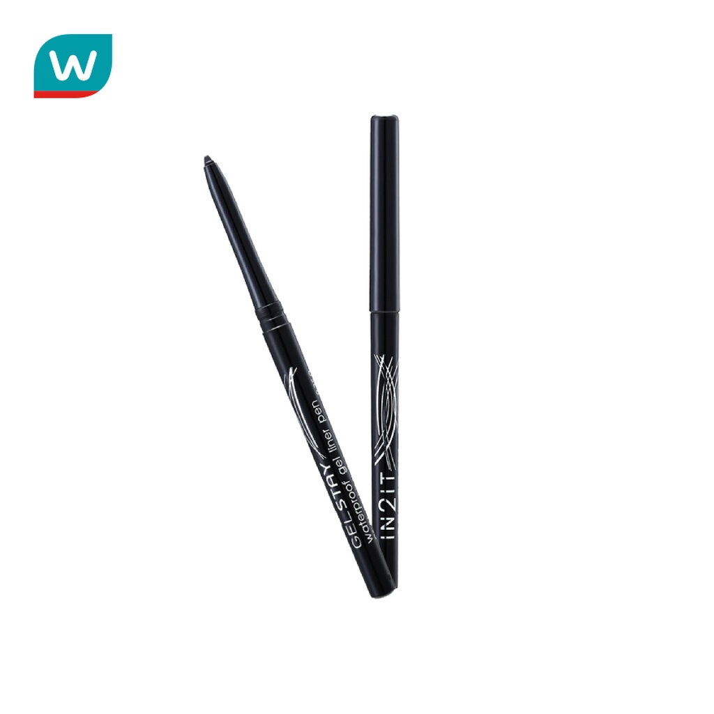 IN2IT อินทูอิท เจล สเตย์ วอเตอร์พรูฟ เจล ไลเนอร์ เพ็น 0.35ก. #GSL01 สีดำ