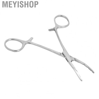 Meyishop Body Piercing Pliers  Stainless Steel Tattoo Forceps Ergonomic Compact Light 14cm Length for Shops