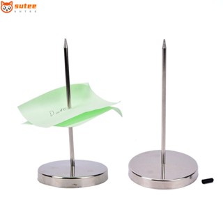 SUTEE Straight Rod Stainless Steel For Bill Receipt Note Paper Order Memo Holder Stick