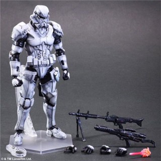 Play ARTS โมเดลทหาร PA Star Wars สีขาว ขยับได้ เครื่องประดับ