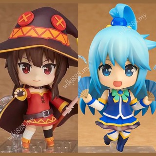 โมเดลฟิกเกอร์ อนิเมะ the Wonderful World with Blessings 630 Aqua 725 Megumin Change Face Articulado ของเล่นสําหรับเด็ก