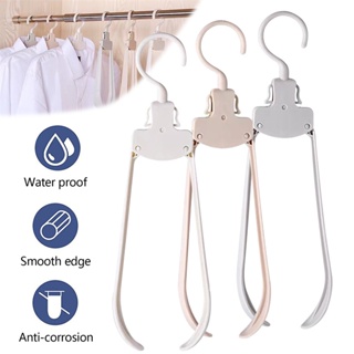 Multi-functional plastic clothes hanger Travel space saving foldable hanger Creative clothes rack