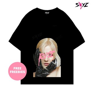 【s-5xl】ผ้าฝ้าย 100%เสื้อยืดโอเวอร์ไซส์&lt;พร้อมส่ง&gt; เสื้อยืด พิมพ์ลาย Blackpink Artpink ver Rose Jennie Lisa JisooS-3XL