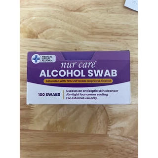แผ่นทำความสะอาด Isopropyl Alc 70% ( 100ชิ้น ) เกรดการแพทย์ ทำความสะอาดผิวก่อนเจาะเลือด หรือทำความสะอาดสิ่งของทั่วไป