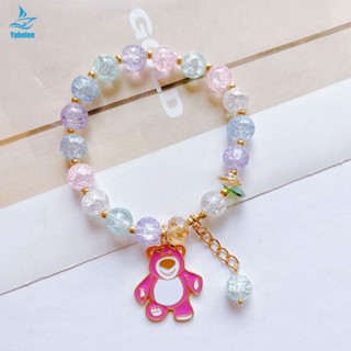 SANRIO ใหม่ สร้อยข้อมือ ประดับลูกปัดคริสตัล หยกลอเรล หลากสี เครื่องประดับ DIY