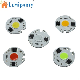 Lumiparty โคมไฟฟลัดไลท์ Led 220v 3w ทรงกลม ขนาดเล็ก ไม่มีตัวควบคุม แรงดันไฟฟ้าสูง Diy