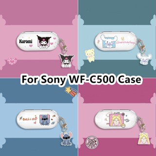 【พร้อมส่ง】เคสหูฟัง แบบนิ่ม ลายการ์ตูน สําหรับ Sony WF-C500 WF-C500