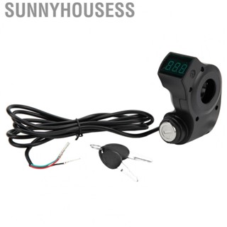 Sunnyhousess  Digital Display Switch  Line Length 180cm  Ignition Lock Easy To Install ABS Material 3 Pin Plug  for 10inch