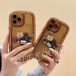 เคสมือถือ แบบนิ่ม ลายหมีน่ารัก 3D กันตก สําหรับ Realme C53 C55 NFC C33 C35 10 Pro+ Pro 5G Coca-Cola Edition 4G RealmeC53