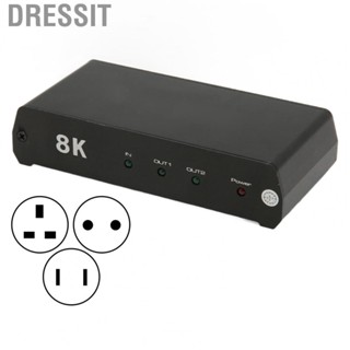 Dressit HD Multimedia Interface Splitter  100-240V 8K 60Hz 1 In 2 Out HD Multimedia Interface Switcher  for Projector for Stereo for TV