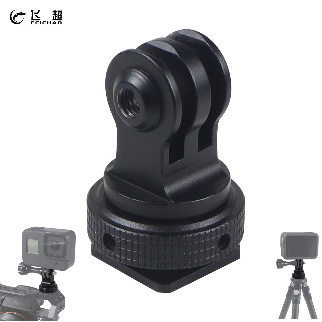 Feichao ใช้งานร่วมกับ GoPro Hero GoPro Mini 13 12 11 10 / DJI I OSMO Action4 กล้อง 360 หมุนรองเท้าร้อนเย็นเป็น Action กล้องขาตั้งกล้องอะแดปเตอร์
