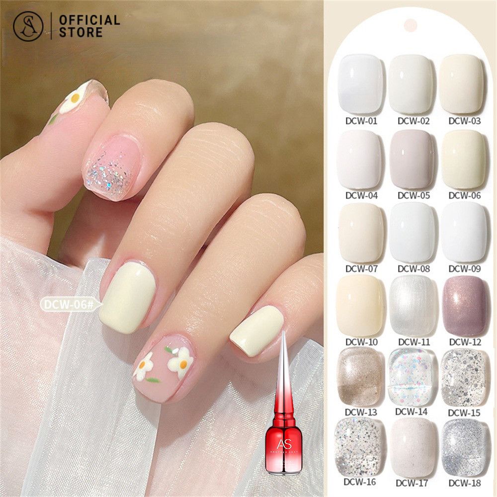 สีเจล As ANOTHER SEXY 15ml. สีเจลโทนขาวเรียบหรู DCW 01-18สี