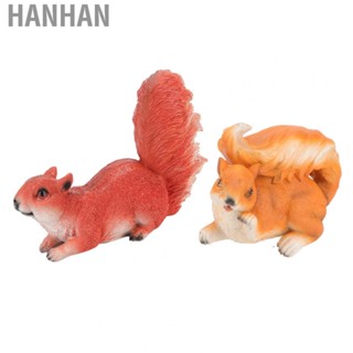 Hanhan Garden Decoration Squirrel Figurines  Decorative  Deformation Wear Resistant Squirrel Garden Ornament for