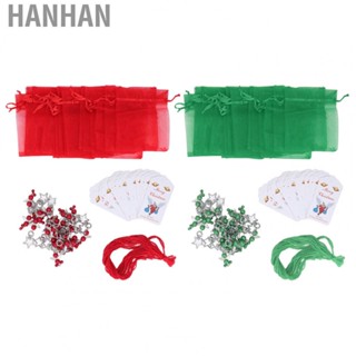 Hanhan 20 Sets Christmas Decoration Star Keychain Exquisite Christmas Tree Decoration Pendant Gifts for Party Home hot