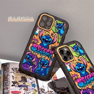 เคสโทรศัพท์มือถือนิ่ม กันกระแทก ลายกราฟฟิตี้ Stitch รวมทุกอย่าง สําหรับ Apple Iphone 13Promax 12 11 xr 14