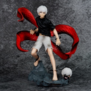 โมเดลฟิกเกอร์ อนิเมะ Tokyo Ghoul Ken Kaneki Action Figure Mask Double-end ของเล่นสําหรับเด็ก