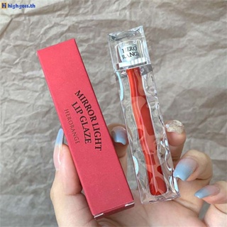 Herorange Mirror Light Lip Glaze Gloss Velvet ไม่ซีดจางง่ายลิปสติกให้ความชุ่มชื้นกันน้ำไม่ซีดจาง Lip Highgoss.th