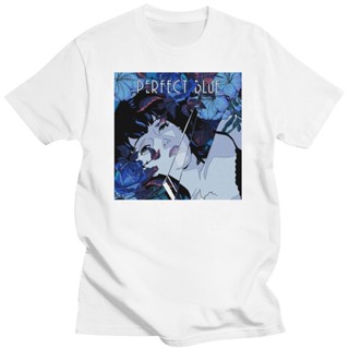 หยิน1  Perfect Blue ญี่ปุ่น Anime สาวเสื้อยืดสีดำเสื้อยืดผู้ชายเสื้อยืดแขนสั้นเสื้อยืดผ้าฝ้าย Gothic เสื้อผ้าความงาม Uni