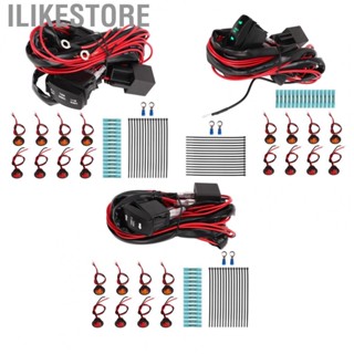 Ilikestore UTV Turn Signal Rocker Switch ATV Street Legal Lighting Kit Turn Signal Flasher Relay Harness Replacement for Polaris Ranger