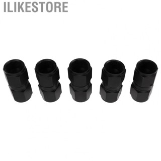 Ilikestore Fuel Fitting Connector  10AN 5PCS Aluminum Alloy Straight Swivel Coupler Fitting Stable Performance  Rust  for Fuel Line