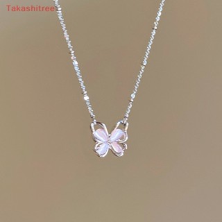 (Takashitree) สร้อยคอโซ่ จี้คริสตัล พลอยเทียม รูปผีเสื้อ สีเงิน แวววาว เครื่องประดับ สําหรับสุภาพสตรี งานแต่งงาน ปาร์ตี้ ของขวัญ