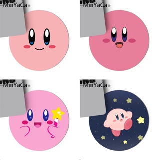 Kirby ใหม่ แผ่นรองเมาส์เล่นเกม ทรงกลม ความเร็วสูง กันลื่น ขนาด 22x22 ซม.