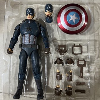 โมเดลกัปตันอเมริกา Avengers 4 Endgame SHF Captain America 2 ขยับได้ เครื่องประดับขายส่ง