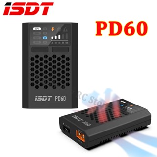 Isdt PD60 ที่ชาร์จแบตเตอรี่ Type-C 60W สําหรับโดรนบังคับ Lipo LiHV LiFe NIMH Cd