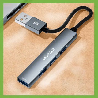 Essager 4-in-1 480Mbps อะแดปเตอร์แยก ฮับ USB2.0 4-in-1 เสียบแล้วใช้งานได้เลย