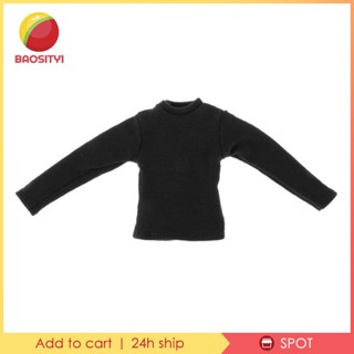 [Baosity1] เสื้อยืดแขนยาว 1/12 สําหรับตุ๊กตาฟิกเกอร์ 6 นิ้ว