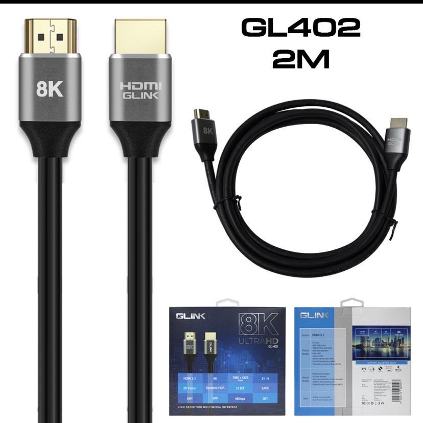 Glink GL-402 Cable HDMI 2.1 8K@60Hz ความละเอียดสูงและคมชัด 2/3/5  M