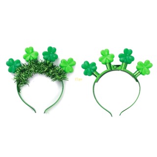 Flgo St Patrick Day ที่คาดผม แบบมีไฟ สไตล์ไอริช สําหรับตกแต่งผม ปาร์ตี้ วันชาติ